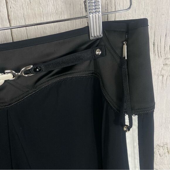 HIGH TECH Everyday Couture Black and White Maxi Skirt Palazzo Pant Size 12  180 - Picture 4 of 13